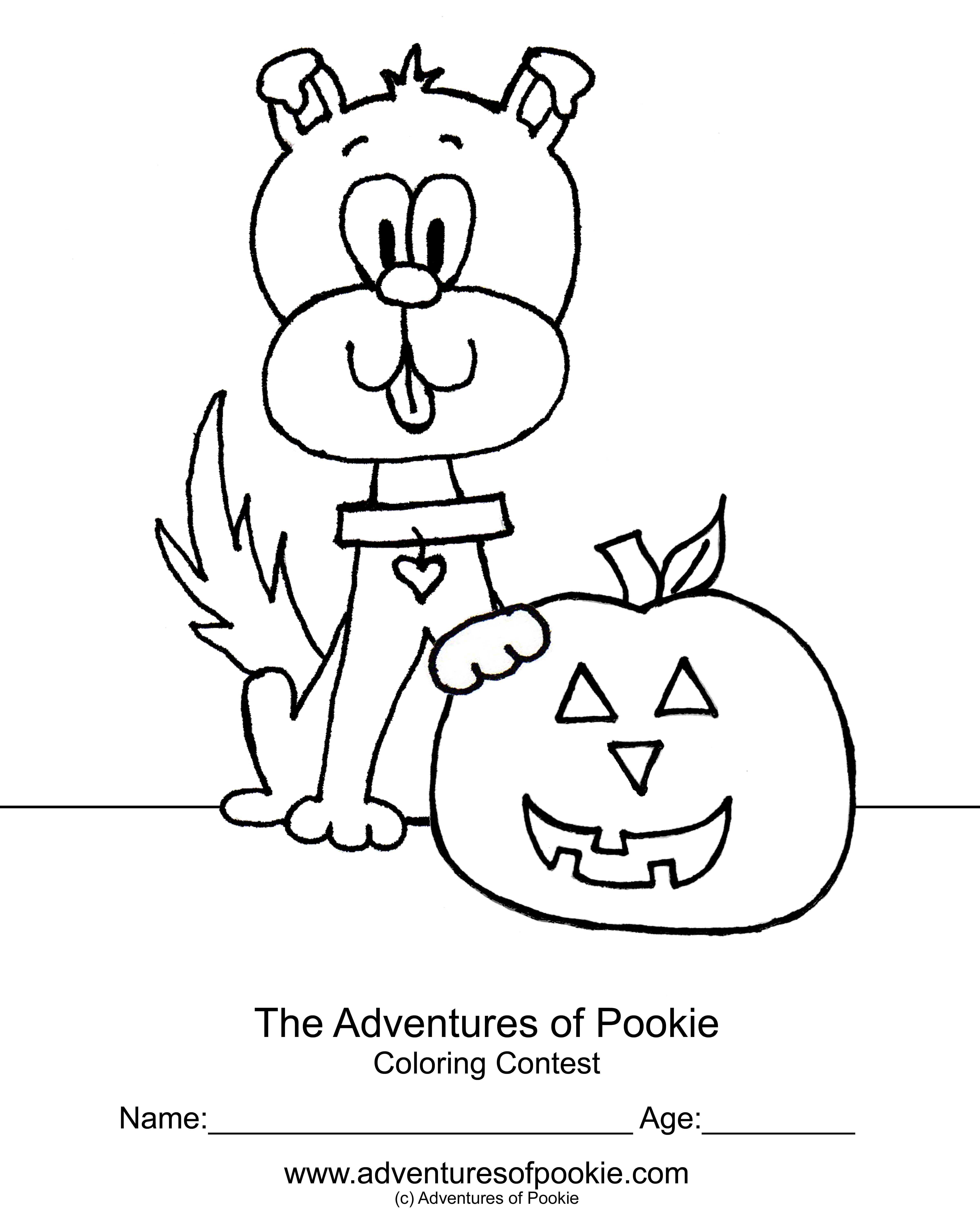 halloween coloring contest pages - photo #5
